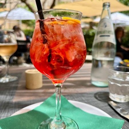 The Campari Spritz is one of Sicily's signature drink